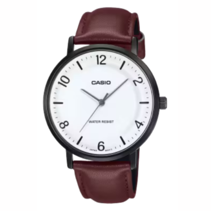 Casio General MTP-VT03BL-7B Brown Leather Band Men Watch
